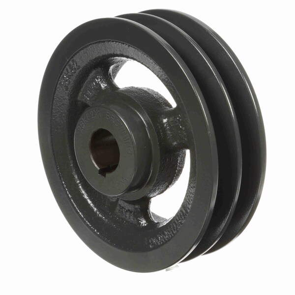 2 Groove Cast Iron Fhp - Finished Bore Sheave, 2BK62X1
